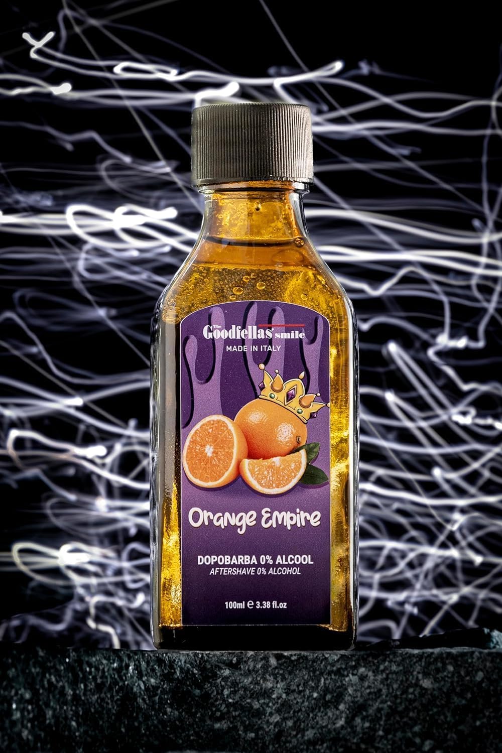 The Goodfellas' smile Alcohol-Free Soothing Aftershave Splash/Tonic, Made in Italy, 100 ml, 3.38 oz (Orange Empire/Orange & Citrus)