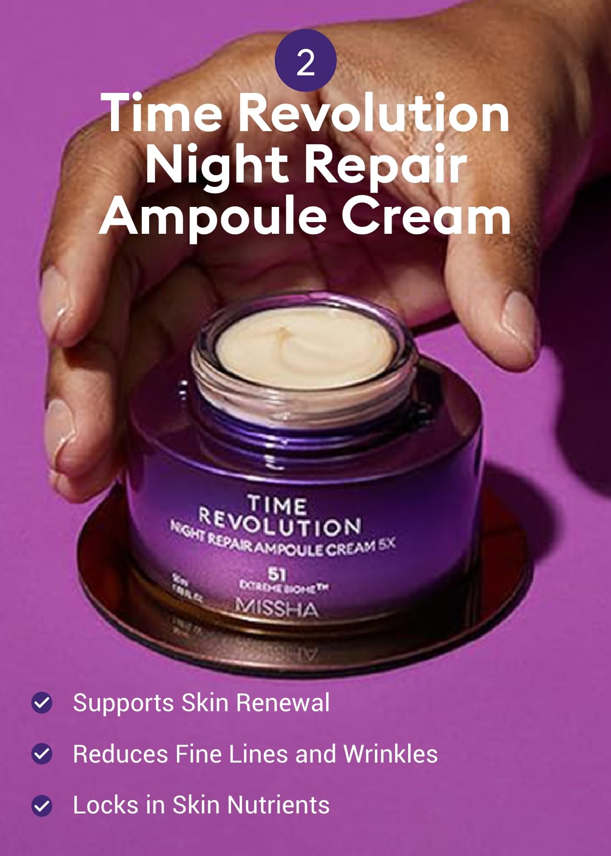 MISSHA Time Revolution Night Repair 5X Gift Set, Ampoule Cream Essence
