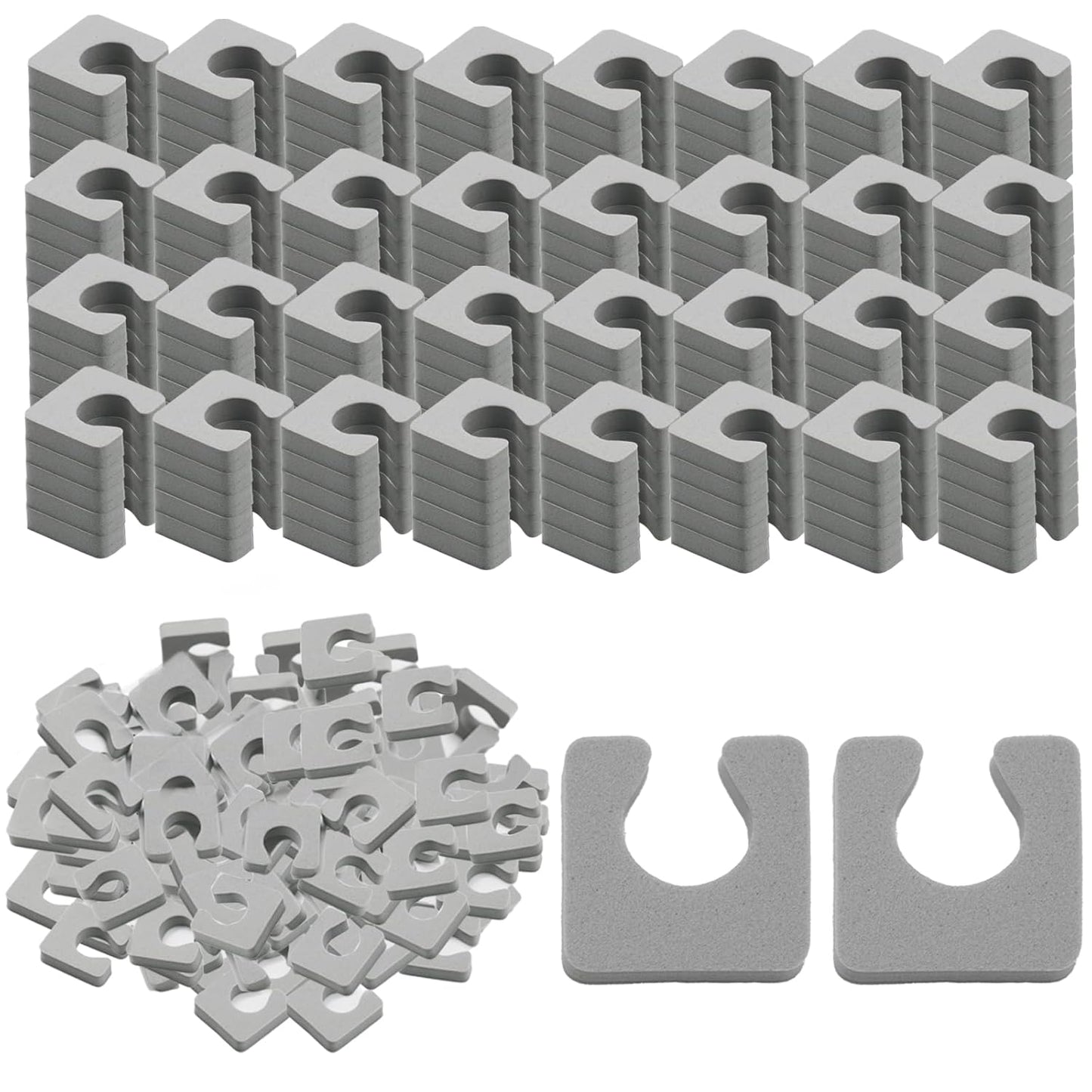 600 Pcs Toe Separators for Women Pedicure, Soft Foam Finger Divider Spacer Set, Nail Polish Art Painting Pedicure Supplies Suitable for Spa Salon Beauty Foot Therapy, Gray