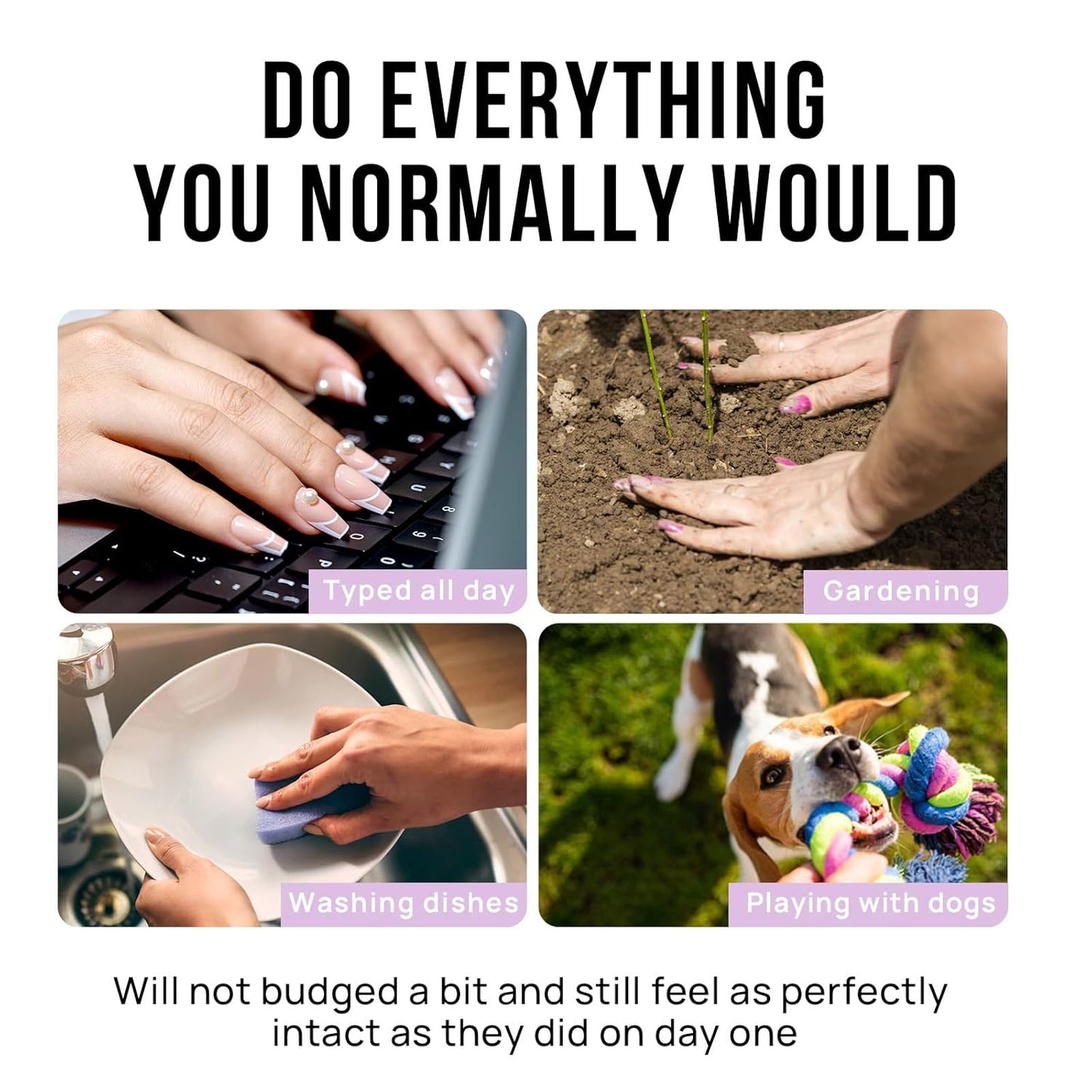 Almond Press On Nails Medium - BTArtbox Soft Gel Ombre Fake Nails with Nail Glue, Semi-Transparent Reusable Glue On Nails in 16 Sizes - 30PCS Stick On Nails Kit, Vanilla Cream Almond