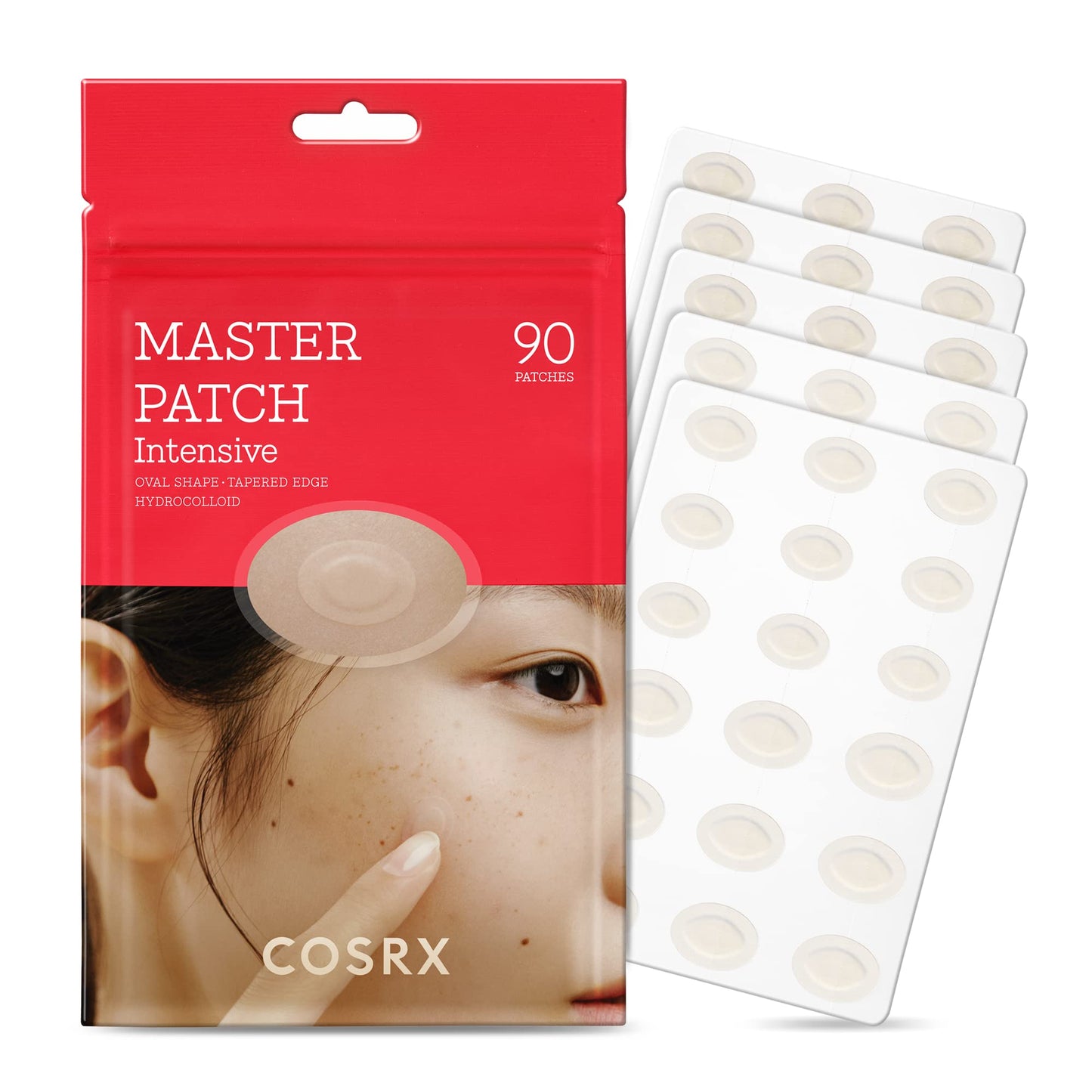 COSRX Master Patch Intensive, Oval-Shaped Pimple Patches (90 Counts)