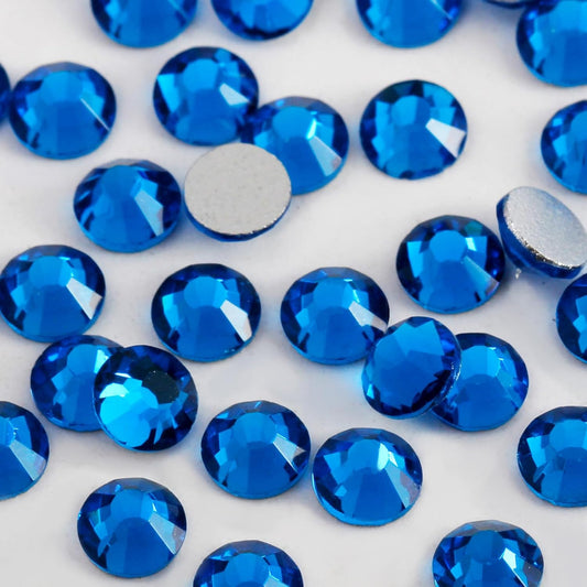 400 PCS SS30 Flatback Rhinestones,12-Facet Diamond-Cut Glass Gems for Nail Art,Clothing,DIY