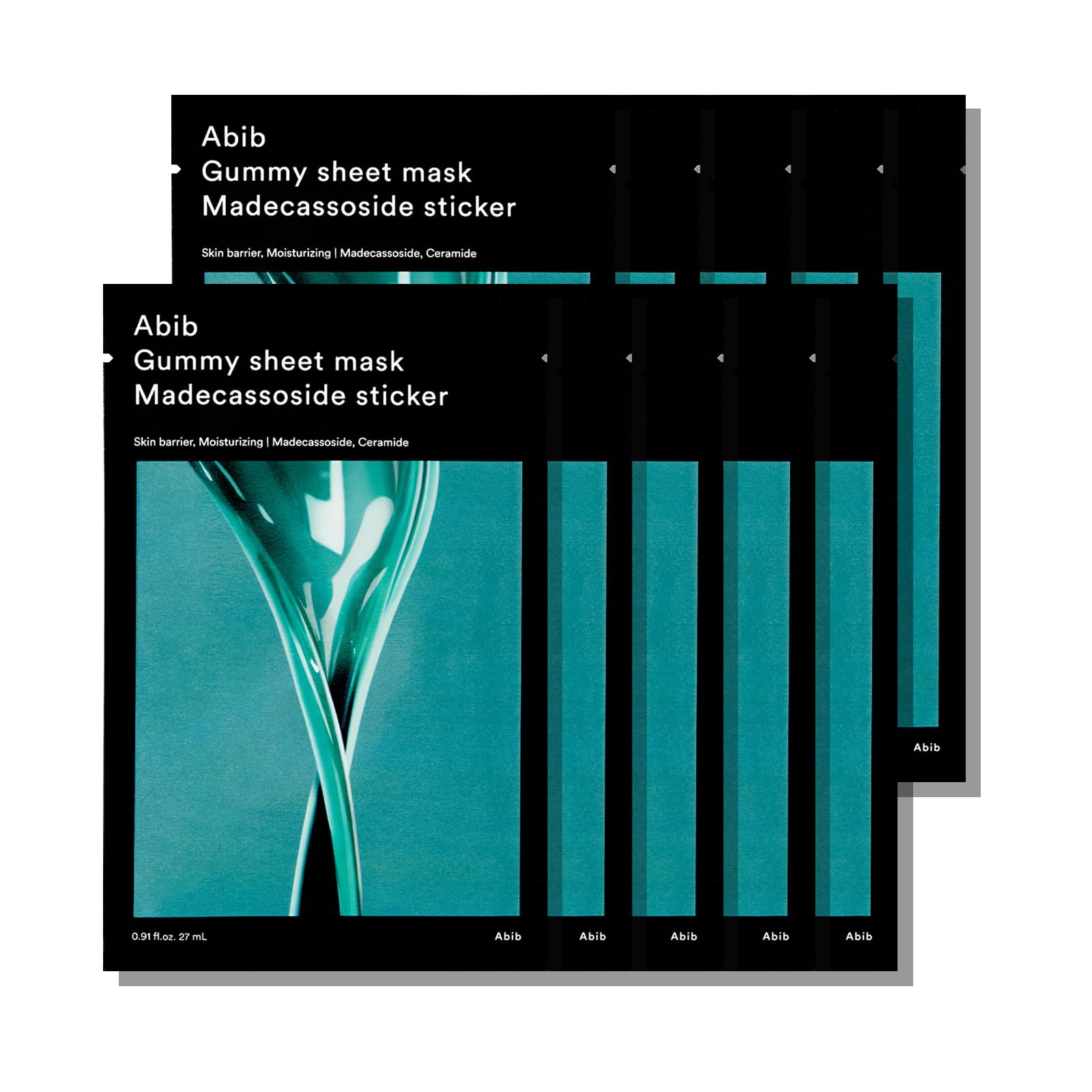 Abib Gummy Sheet Mask Madecassoside Sticker 10 Sheets (Skin Barrier) I Korean Face Mask for