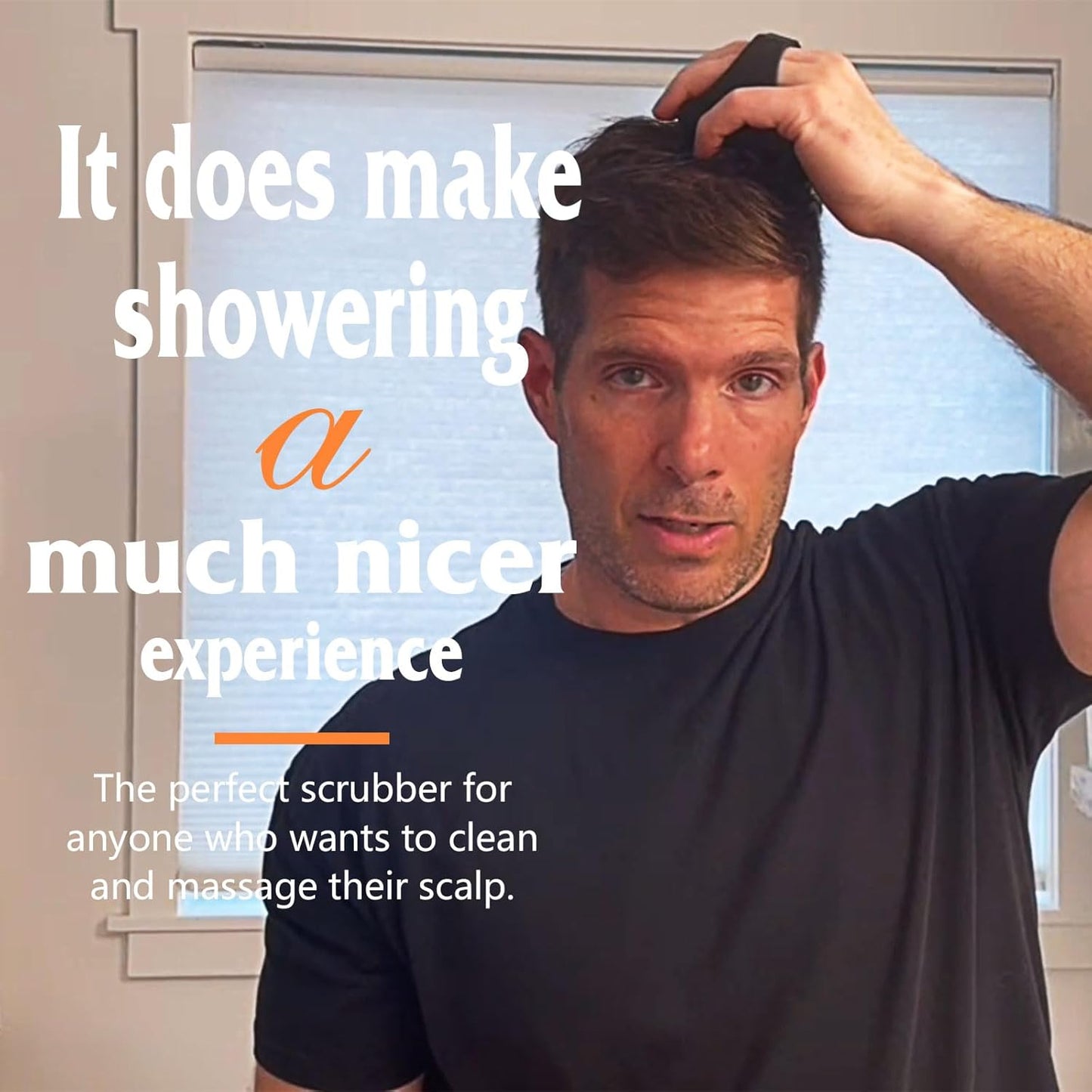 Scalp Massager Shampoo Brush, Scalp Scrubber for Dandruff & Build Up, Scalp Massager Hair Growth - 100% Silicone, Plastic Free