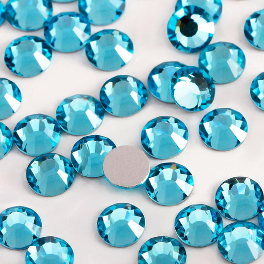 5000 PCS SS6 Flatback Rhinestones,12-Facet Diamond-Cut Glass Gems for Nail Art,Clothing,DIY