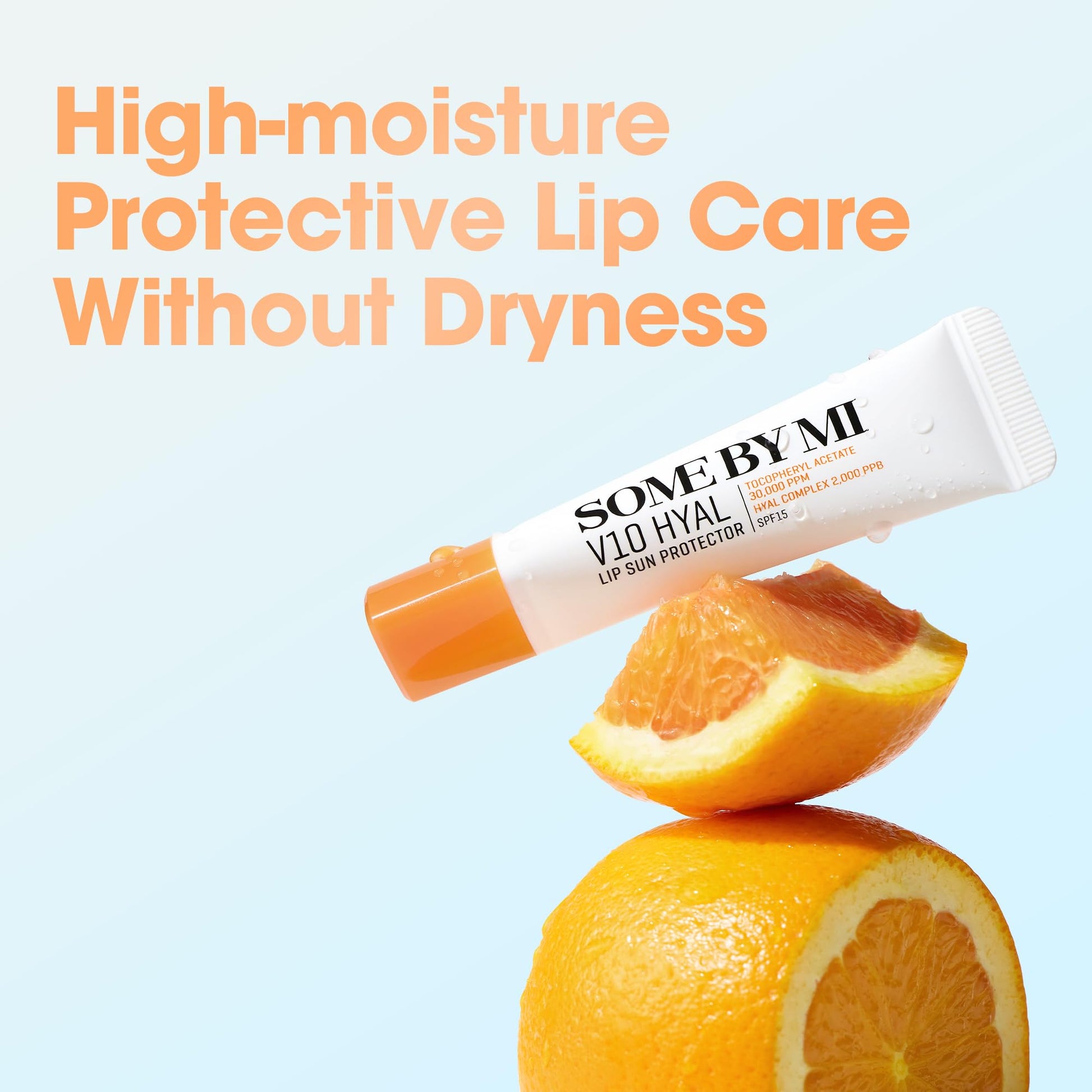 SOME BY MI V10 Hyal Lip Sun Protector Clear – Pack of 2, 0.46oz – Korean Tinted Glow SPF 15