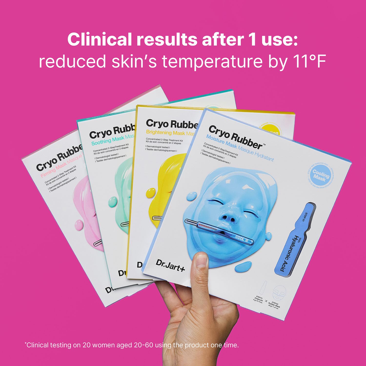 Dr.Jart+ Cryo Rubber Firming Korean Face Mask with Moisturizing Glycerin | Korean Skin Care |