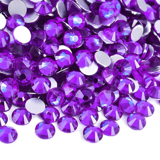 Flatback Rhinestones Round Gems for Nails Art and Crafts 4000Pcs SS12 3mm Glitter Crystals Stone