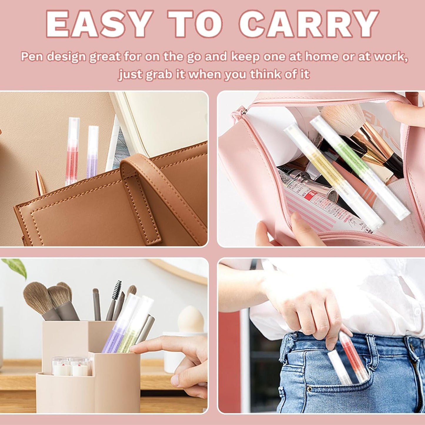 Meschett Nail Nutrition Pen,6PCS Nail Cuticle Oil Pen Set Nail Nutrition Oil Nail Care for Repairing Cracked & the Dry Cuticle (Mix Flavors)