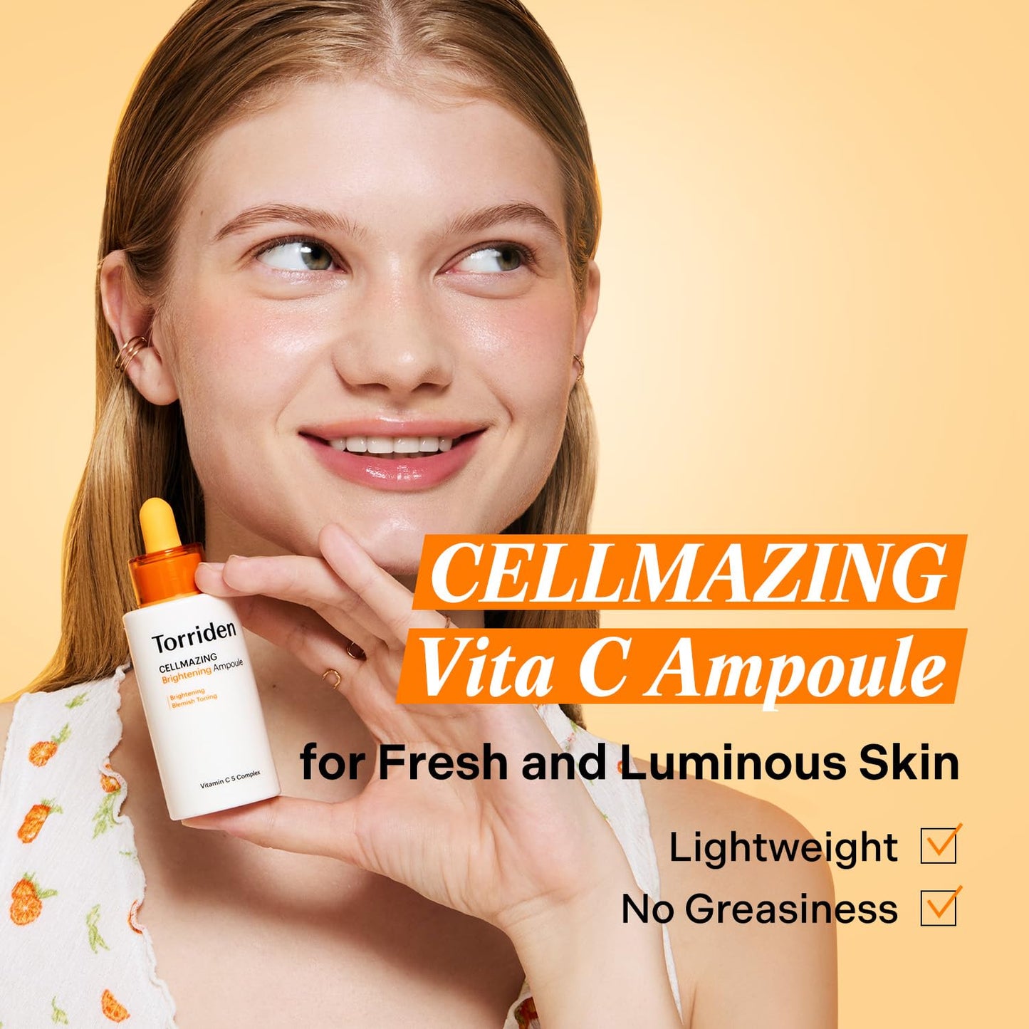 Torriden CELLMAZING Vita C Ampoule 30ml (1.01 fl.oz.) | Refining Sagging Pores and Skin Texture |