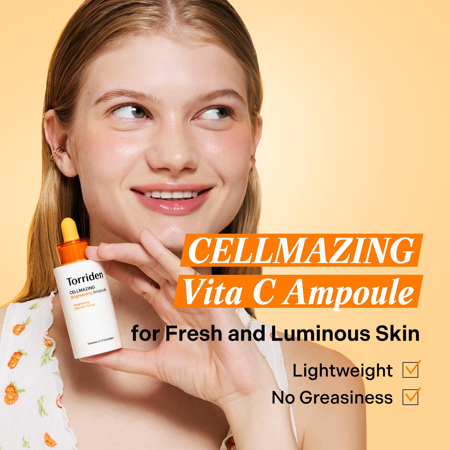 Torriden CELLMAZING Vita C Ampoule 30ml (1.01 fl.oz.) | Refining Sagging Pores and Skin Texture |