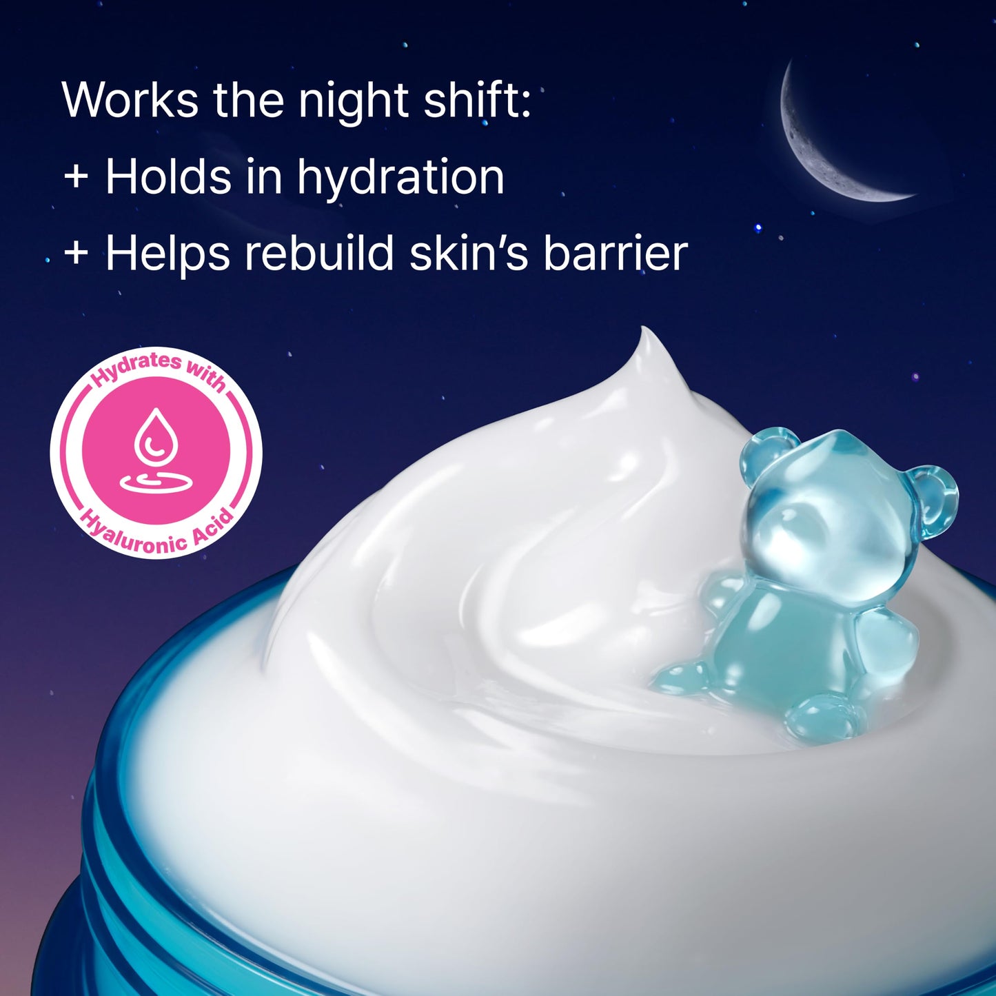 Dr.Jart+ Vital Hydra Solution Hydro Plump Overnight Korean Face Mask with Hyaluronic Acid for Glass