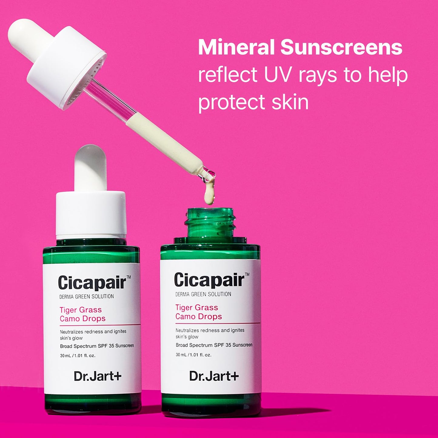Dr.Jart+ Cicapair Tiger Grass Camo Drops Tinted Serum SPF 35 with Centella Asiatica | Skin Tint |