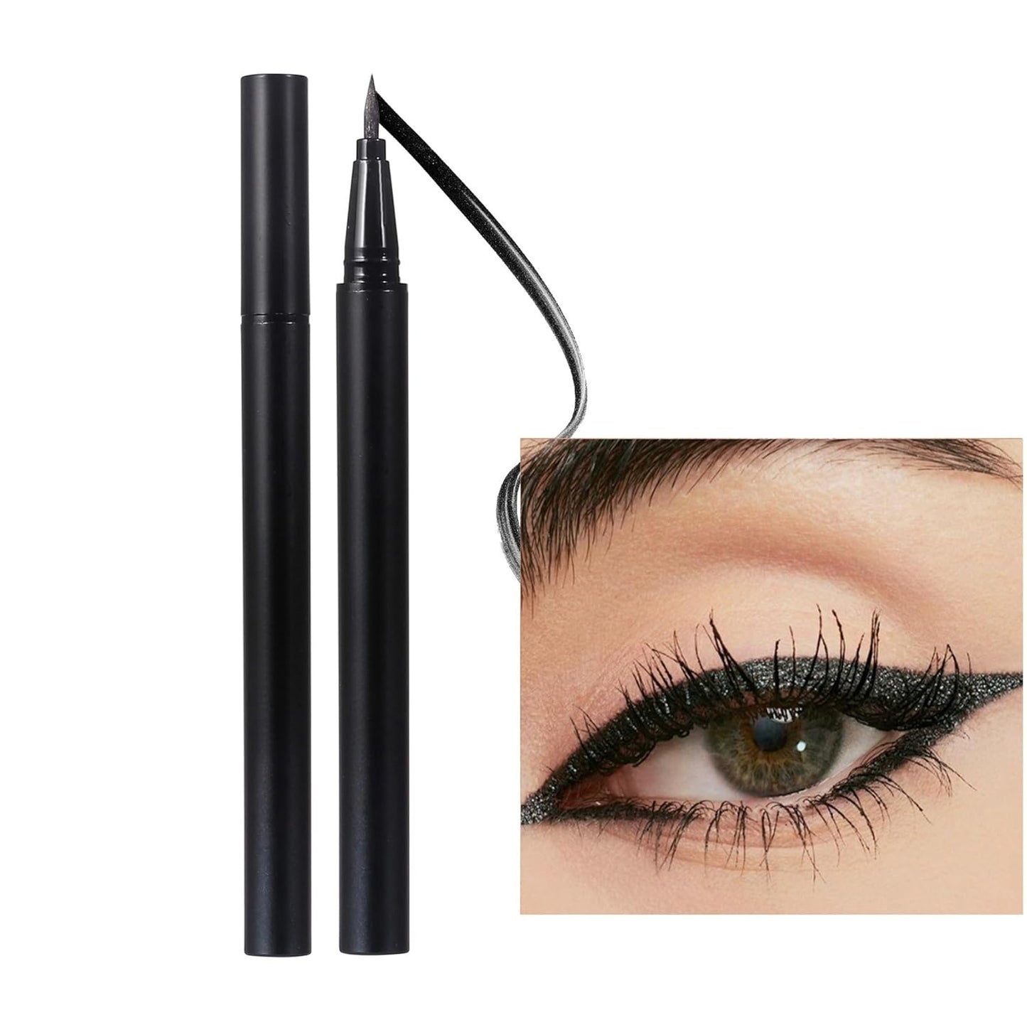 liquid eyeliner waterproof metallic ink eyeliner pencil long lasting high pigmented Black