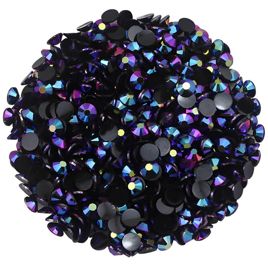4500 Pcs SS12 3mm AB Flatback Rhinestones for Nails Art Crafts Glitter Round Shine Gems Crystals