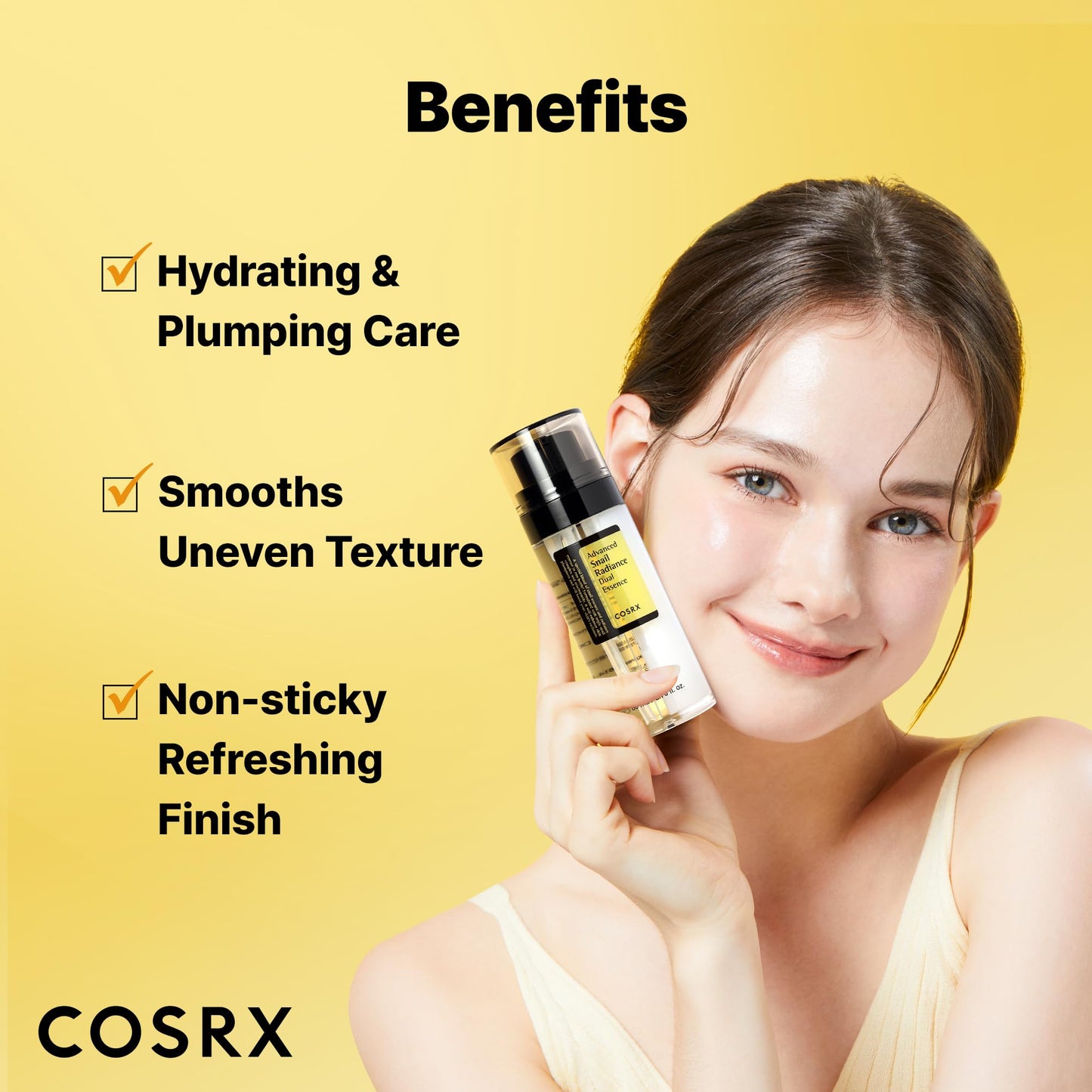 COSRX Snail Mucin 74% + Niacinamide 5% Dual Face Serum, 2.7 oz