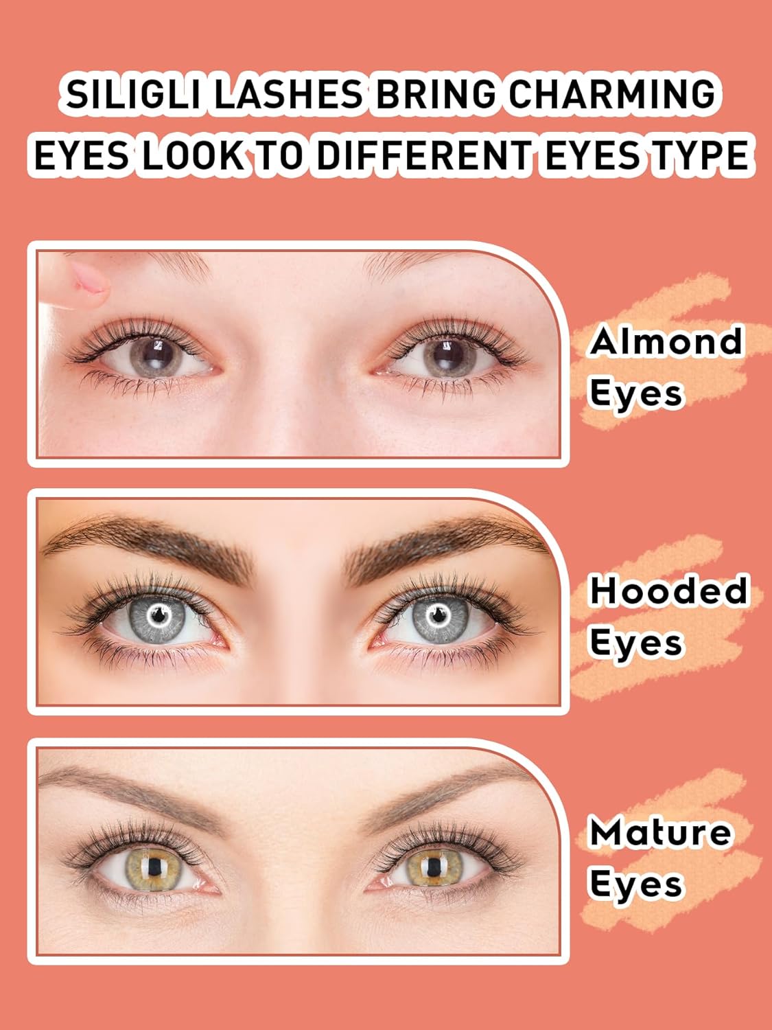 Lashes Wispy False Eyelashes Cat Eye Lashes Natural Look 3D Volume Fake Eyelashes Thin Band Lashes 12mm Natural Eye Lashes C Curl Siligli Lashes Pack 10 Pair