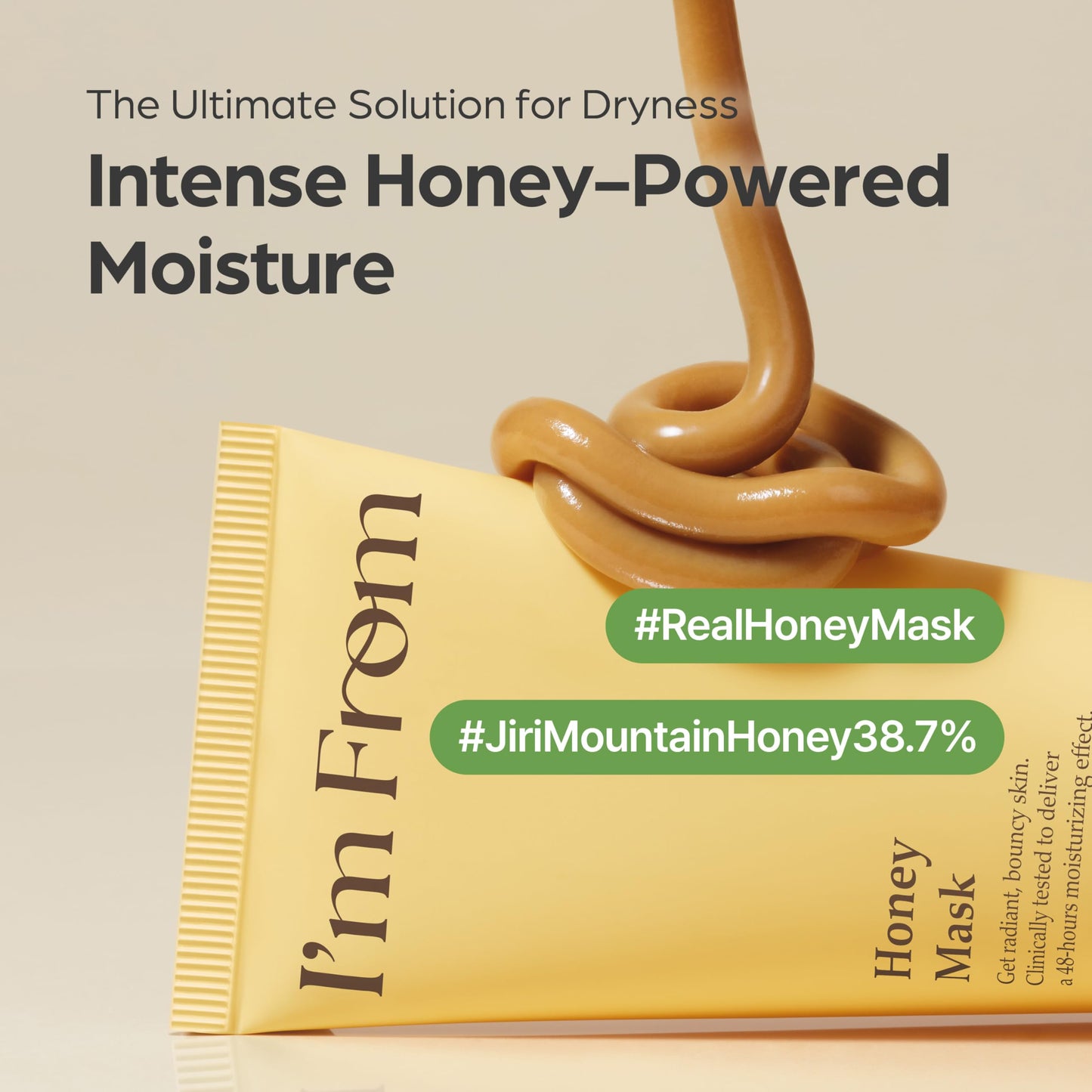 I'm from Honey Mask, Deep Nourishing Wash-Off Mask with Natural Honey, Glass & Dewy Glow