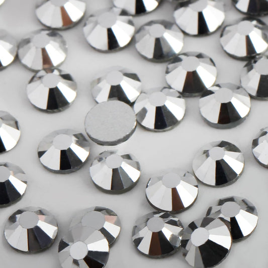400 PCS SS30 Flatback Rhinestones,12-Facet Diamond-Cut Glass Gems for Nail Art,Clothing,DIY