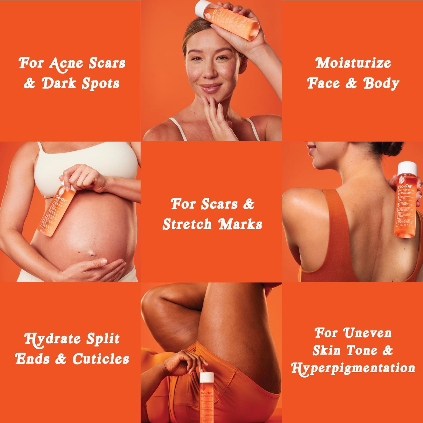 Bio-Oil Skincare Body Oil Serum, Scars & Stretch Marks, 6.7 fl oz