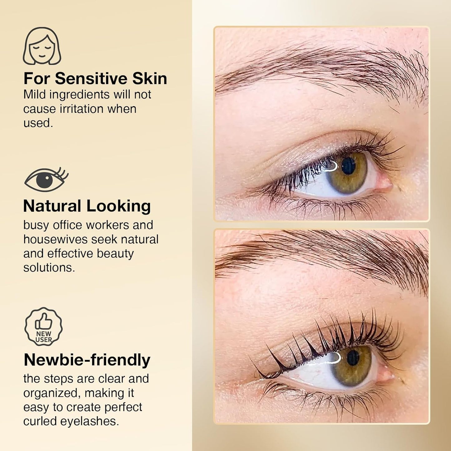 Brow Lamination Kit Lash Lift Kit, Sachet Refill Eyelash Perm Kit for Natural Curling Long-Lasting, Instant Eyelash Lift Kit, Brow Perm Kit for Salon-Quality Results at Home