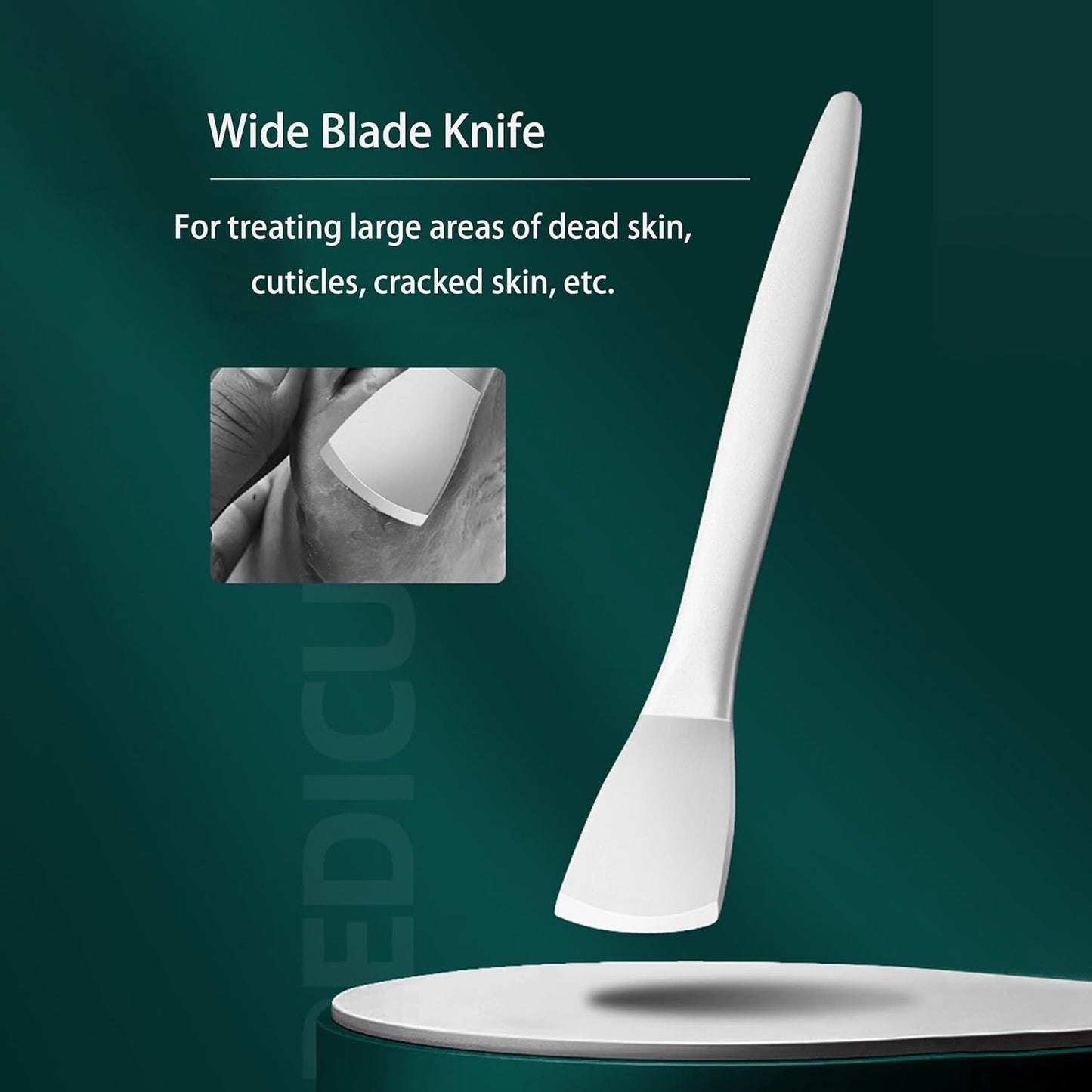 Pedicure Knife For Feet Professional Callus Knife Ingrown Toenail Knives Foot Care Tools Dead Skin Removal Nail Scraper File (Pedicure Knife (Silvery))