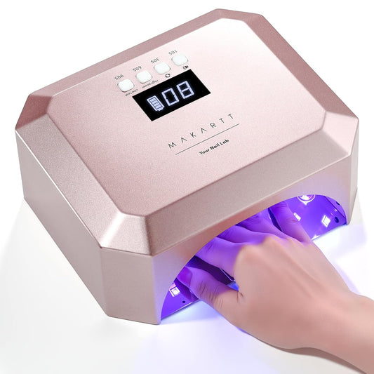 Makartt UV LED Nail Lamp for Gel Nails – Rechargeable Aurora 30W Nail Light with 39 LEDs, Large