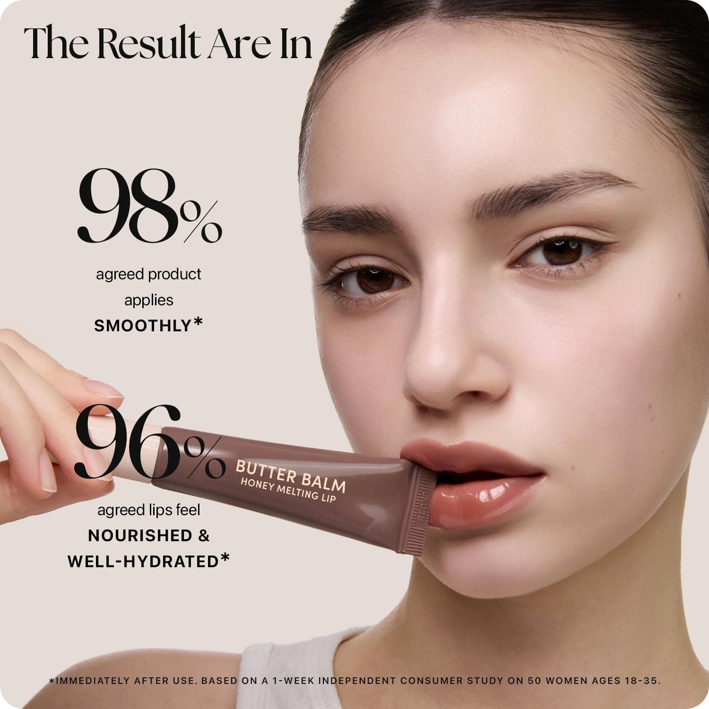 Nature Republic Honey Melting Lip Butter Balm | Hydrating Tinted Balm with Peptides, for Sheer &