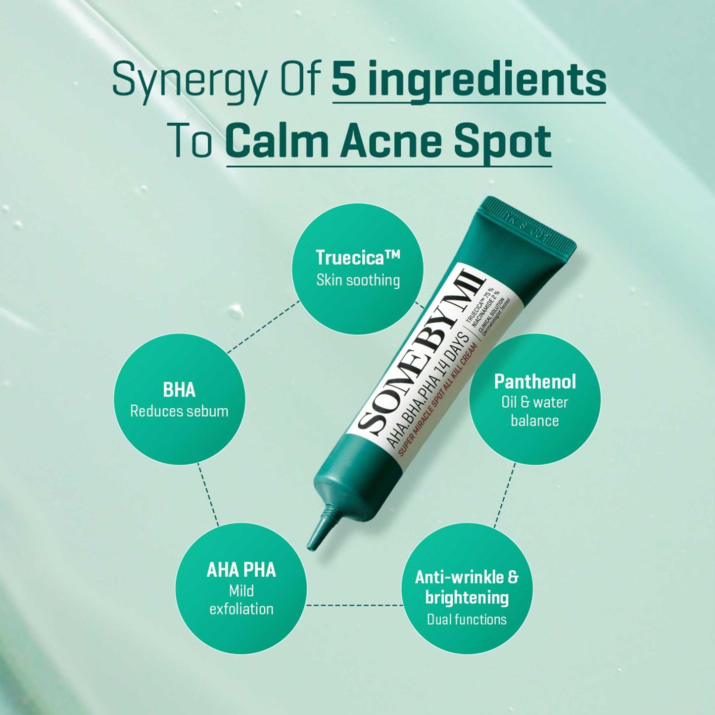 SOME BY MI AHA BHA PHA 14 Days Super Miracle Spot All Kill Cream - 1.01oz, 30ml - Hyaluronic Acid