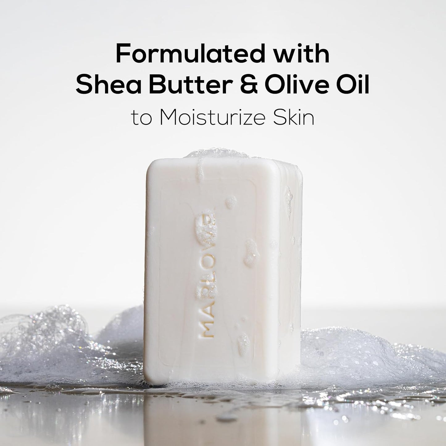 MARLOWE. No. 105 Bar Soap for Men 7 oz, Moisturizing Body Soap, Nourishing & Refreshing with Natural Extracts, Shea Butter, Olive Oil & Green Tea Extracts, Original Sage & Fir Scent