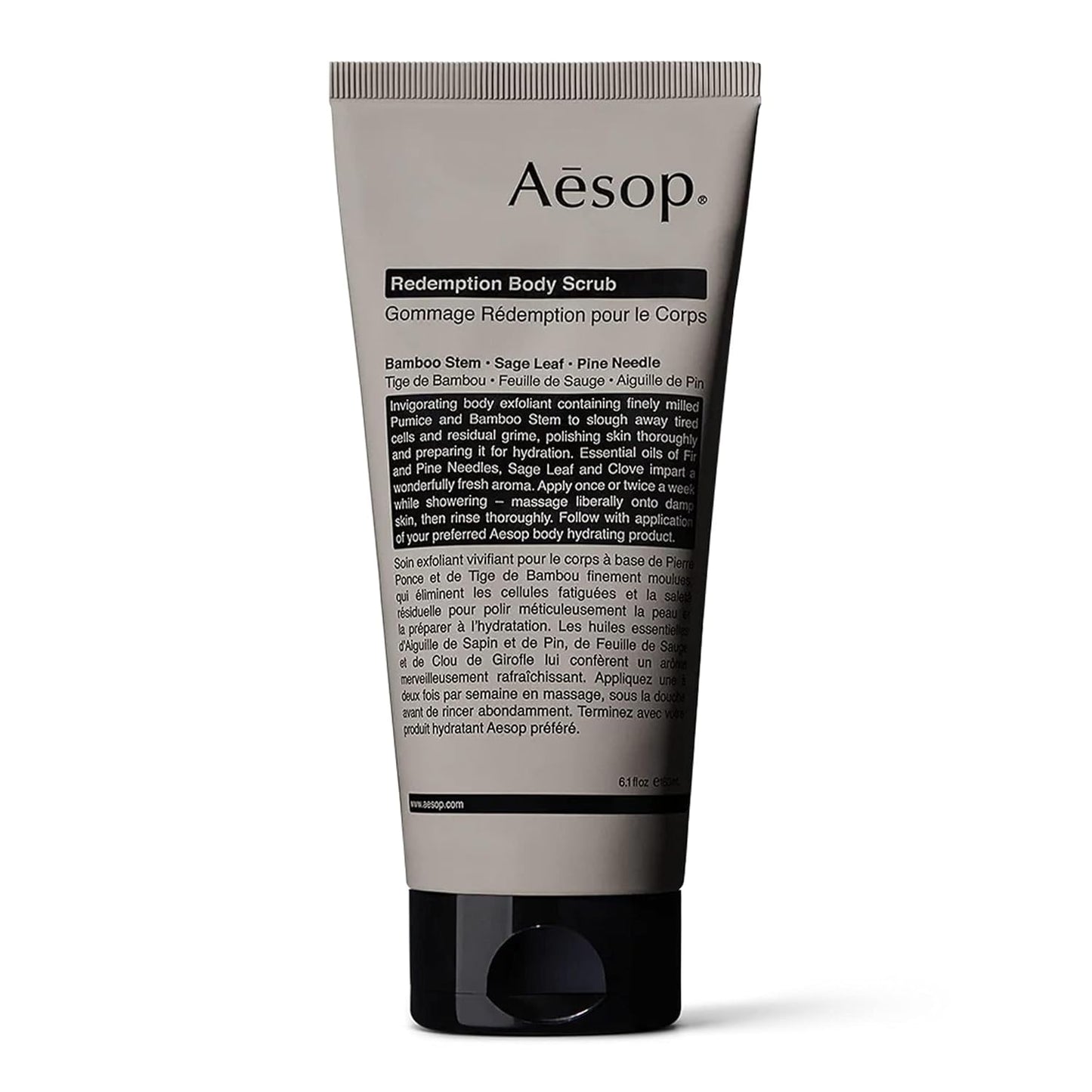 Aesop Redemption Body Scrub | Finely Milled Pumice and Aromatic Botanicals to Polish the Skin | 6.5oz / 180mL