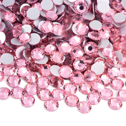 Flatback Rhinestones Round Gems for Nails Art and Crafts 620Pcs SS30 6mm Glitter Crystals Stone DIY