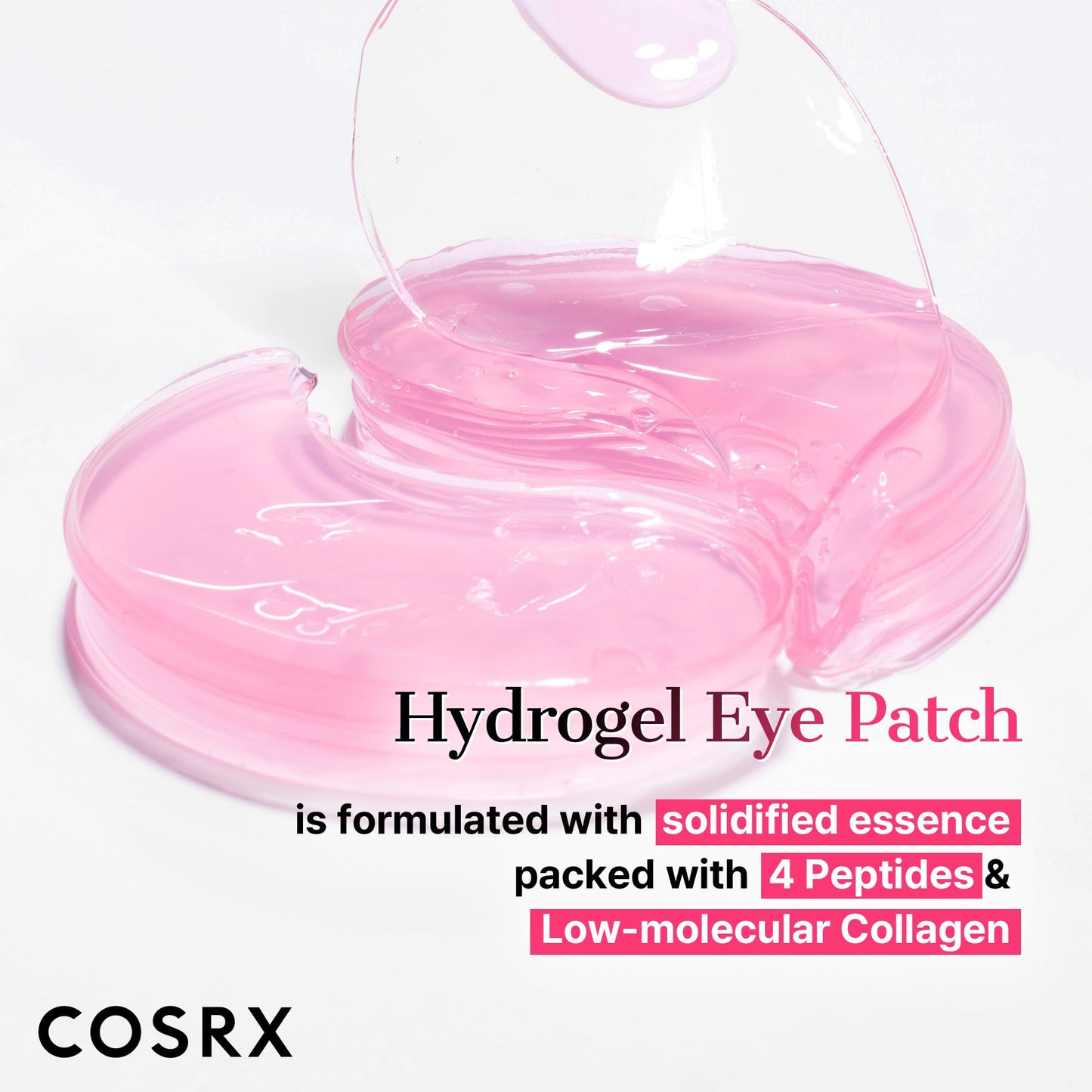 COSRX Limited Pink Edition Pink Peptides Collagen Hydrogel Eye Patch – Valentine’s Day Gifts for