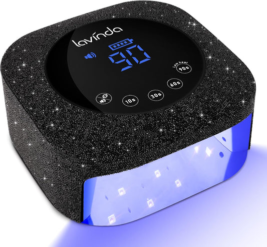 Lavinda 54W UV Nail Lamp, UV Light for Gel Nails, Cordless Rechargeable UV LED Nail Lamp Nail Light