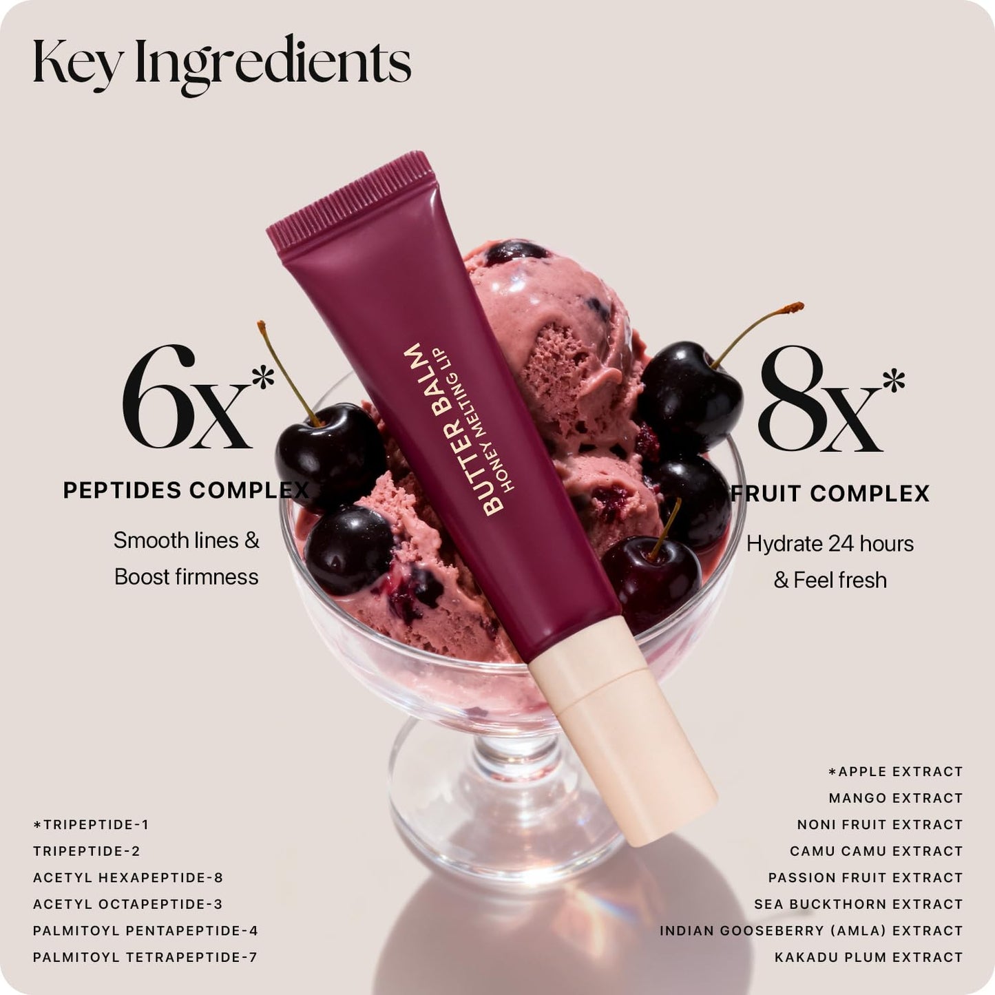 Nature Republic Honey Melting Lip Butter Balm | Hydrating Tinted Balm with Peptides, for Sheer &
