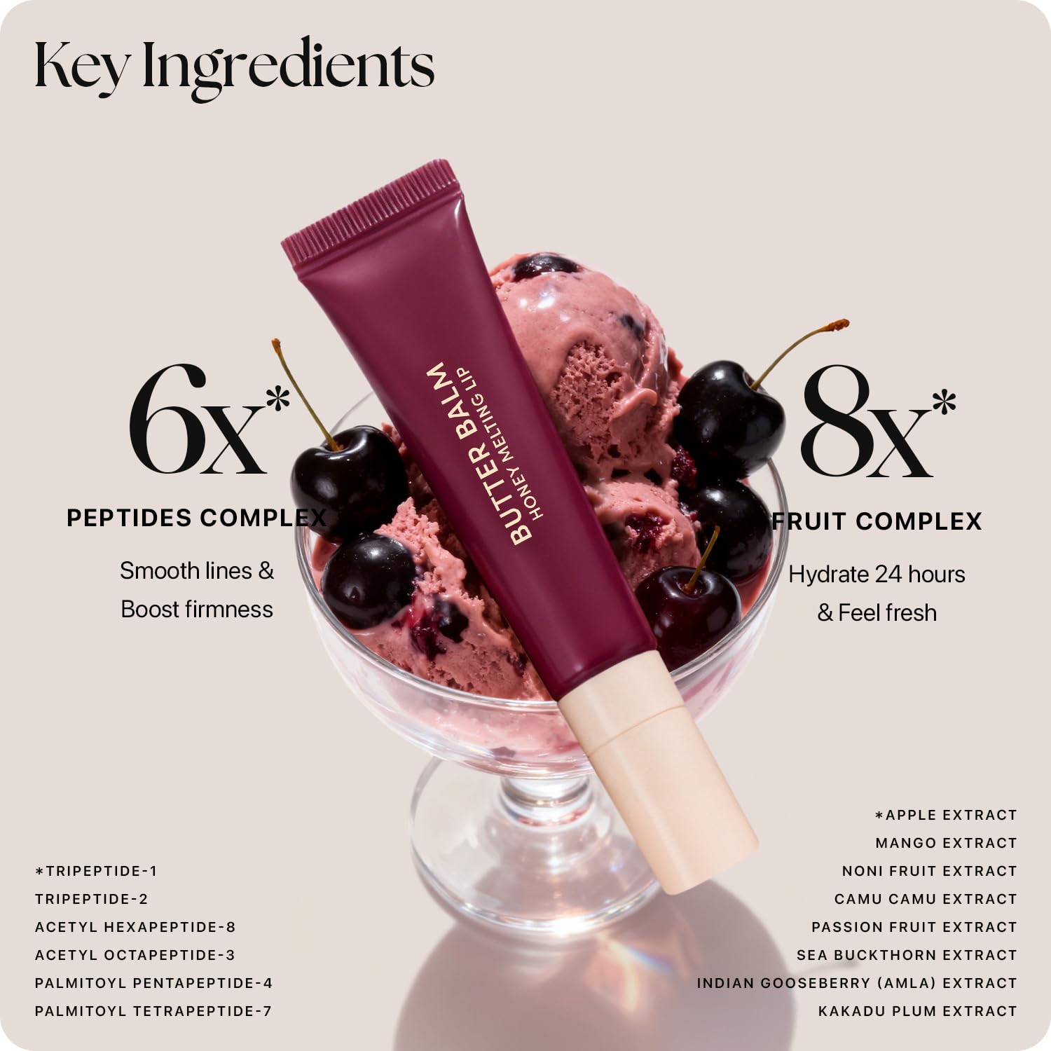 Nature Republic Honey Melting Lip Butter Balm | Hydrating Tinted Balm with Peptides, for Sheer &