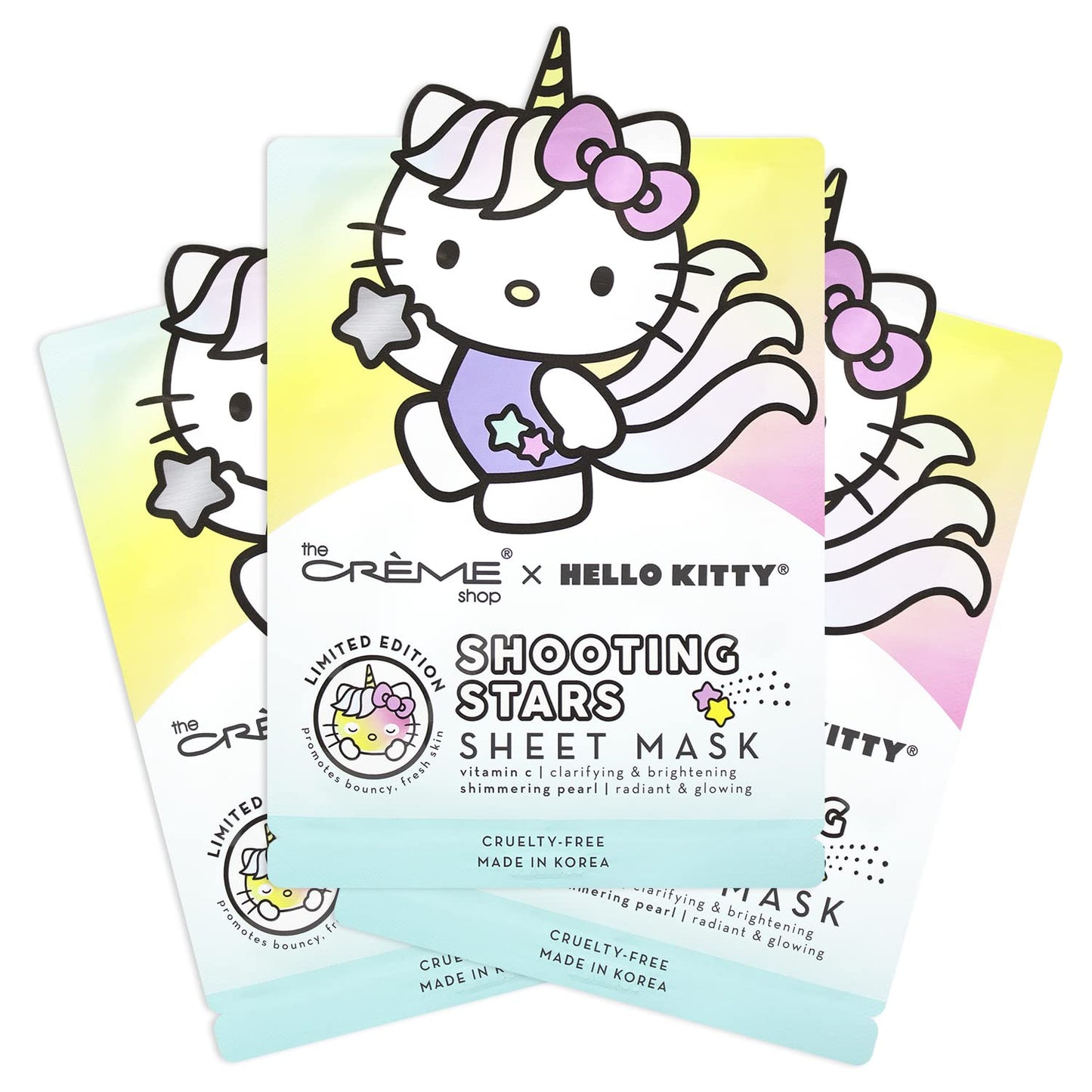 The Crème Shop Hello Kitty Shooting Stars Face Sheet Mask (3 Pack)