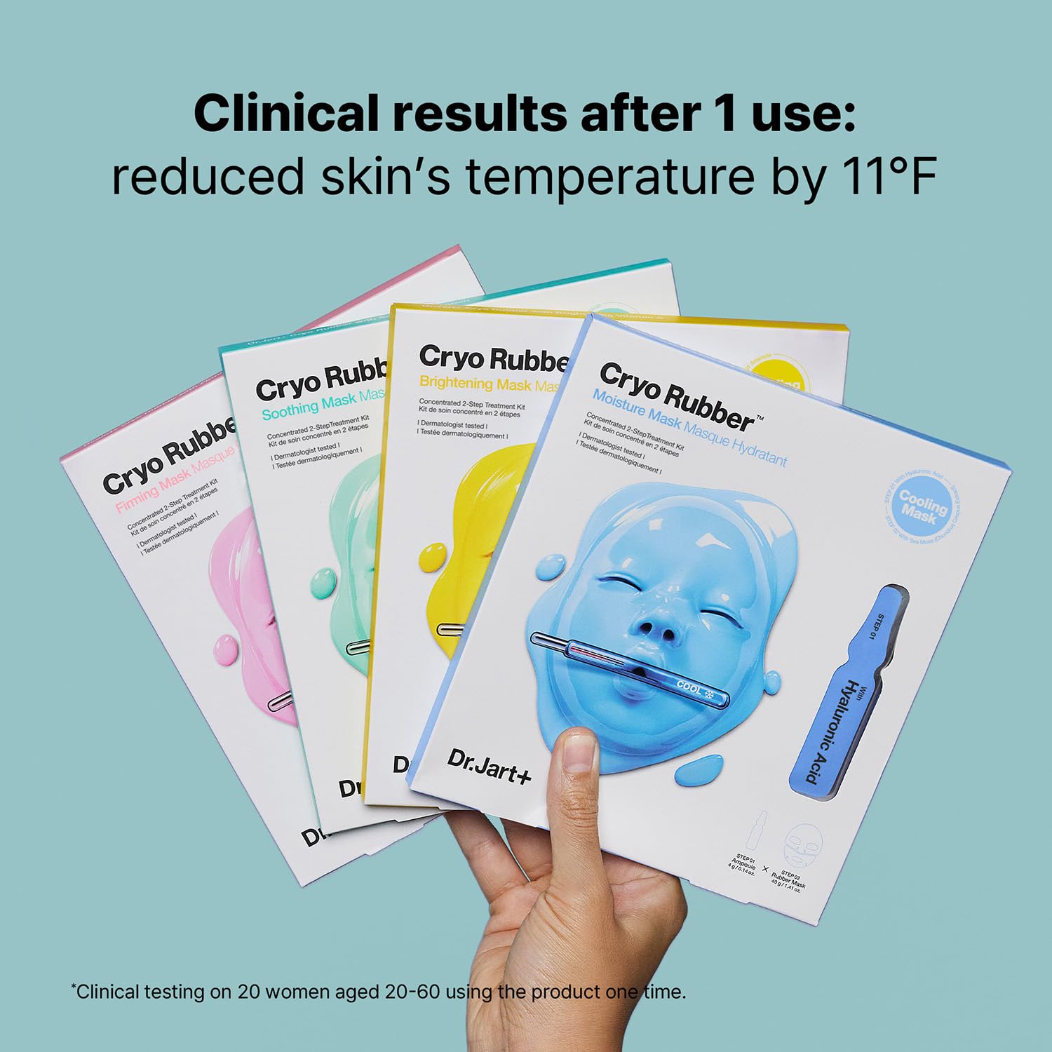 Dr.Jart+ Cryo Rubber Soothing Korean Face Mask | Hydrates and Reduces Redness | Korean Skin Care |