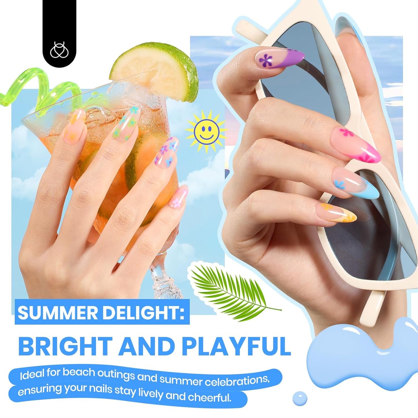 Beetles Gel Nail Polish Kit with U V Light 85Pcs Valentines Day Gift for Women 55 Colors Seasonal Symphony Set with Diamond Decorations & Manicure Art Stickers and Tools Soak Off for All Season