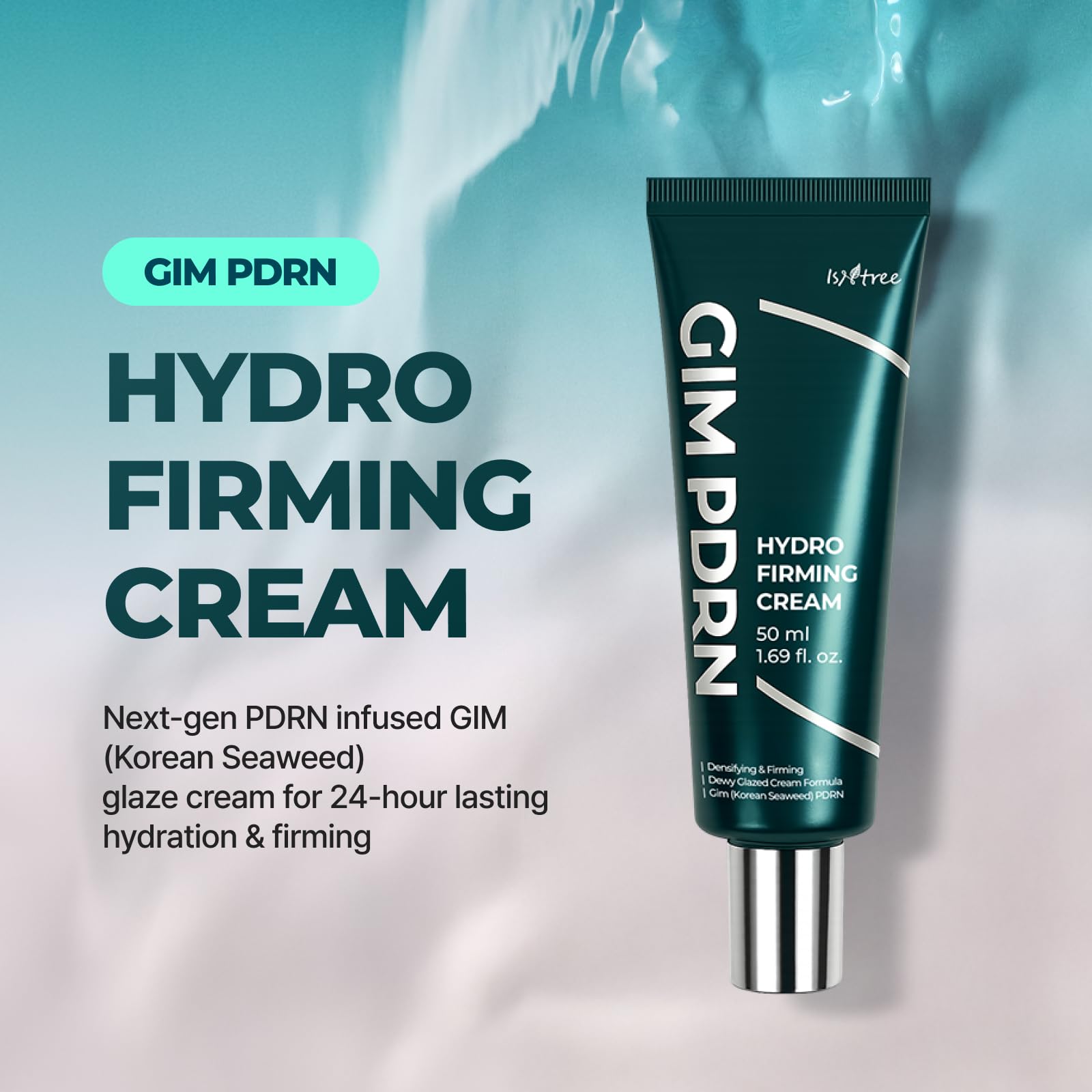 IsNtree GIM PDRN Hydro Firming Cream | Korean Moisturizer with Seaweed-Derived PDRN + 10% Squalane