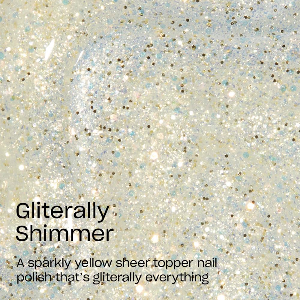 OPI Nail Lacquer Gliterally Shimmer | Sheer Soft Gold Glitter Nail Polish