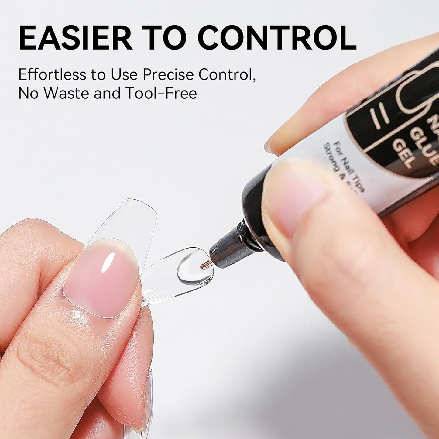 Sculpting Gel for Nail Art and 15ml Nail Glue, Solid Builder Gel for Nails Clear Non-Stick Hand For Modeling, Sculpture, Nails Extension UV/Led Manicure DIY At Home