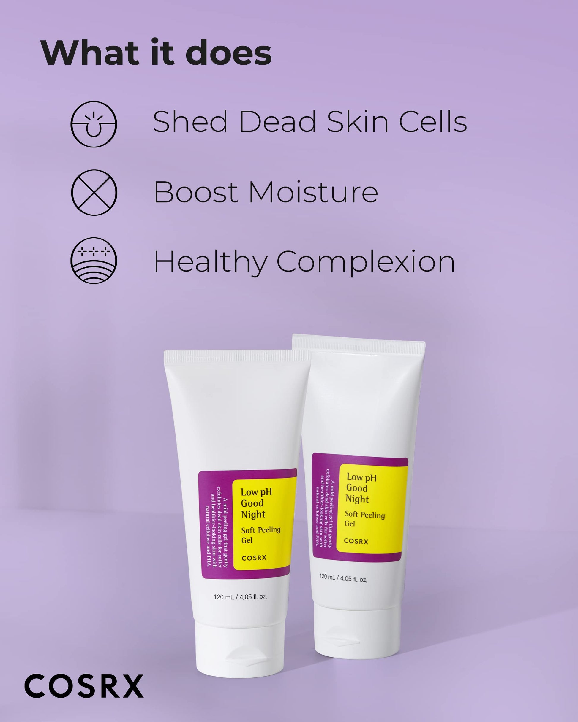 COSRX Low pH Soft Peeling Gel, Korean Gentle Face Scrub, 4.05 fl oz