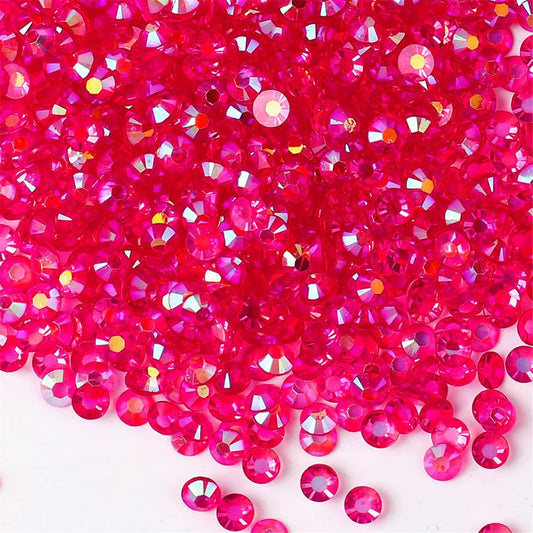 500 Pieces SS30 6mm Flatback Rhinestones AB Clear Round Gems Crystals for Nail Art DIY Crafts