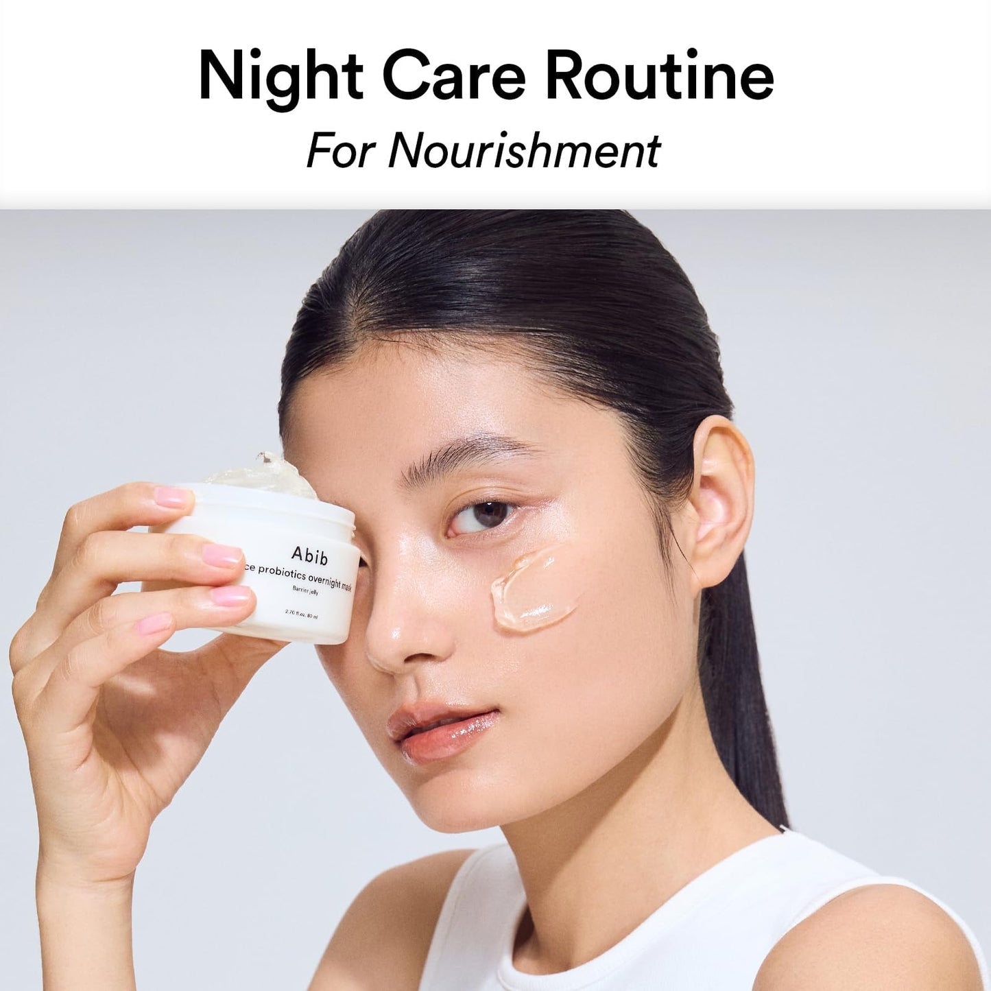 Abib Rice Probiotics Overnight Face Mask Barrier Jelly 2.7 fl oz | Korean Sleeping Mask for Glass
