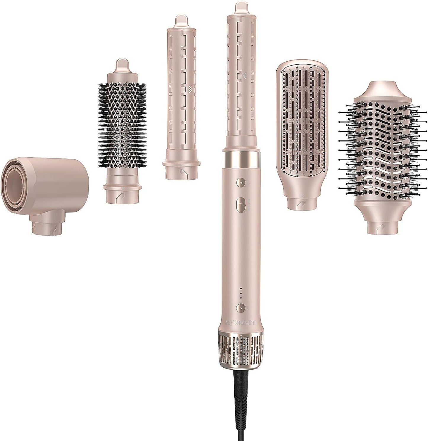 StyleVibe 6-in-1 Multi-Styler, Blow Dryer Brush & Thermal Brush with Auto Wrap Curl L/R, Fast Drying, Smooth Blowouts, Root-Lift Volume, No Heat Damage Frizz-Free Air Styler with Travel Bag