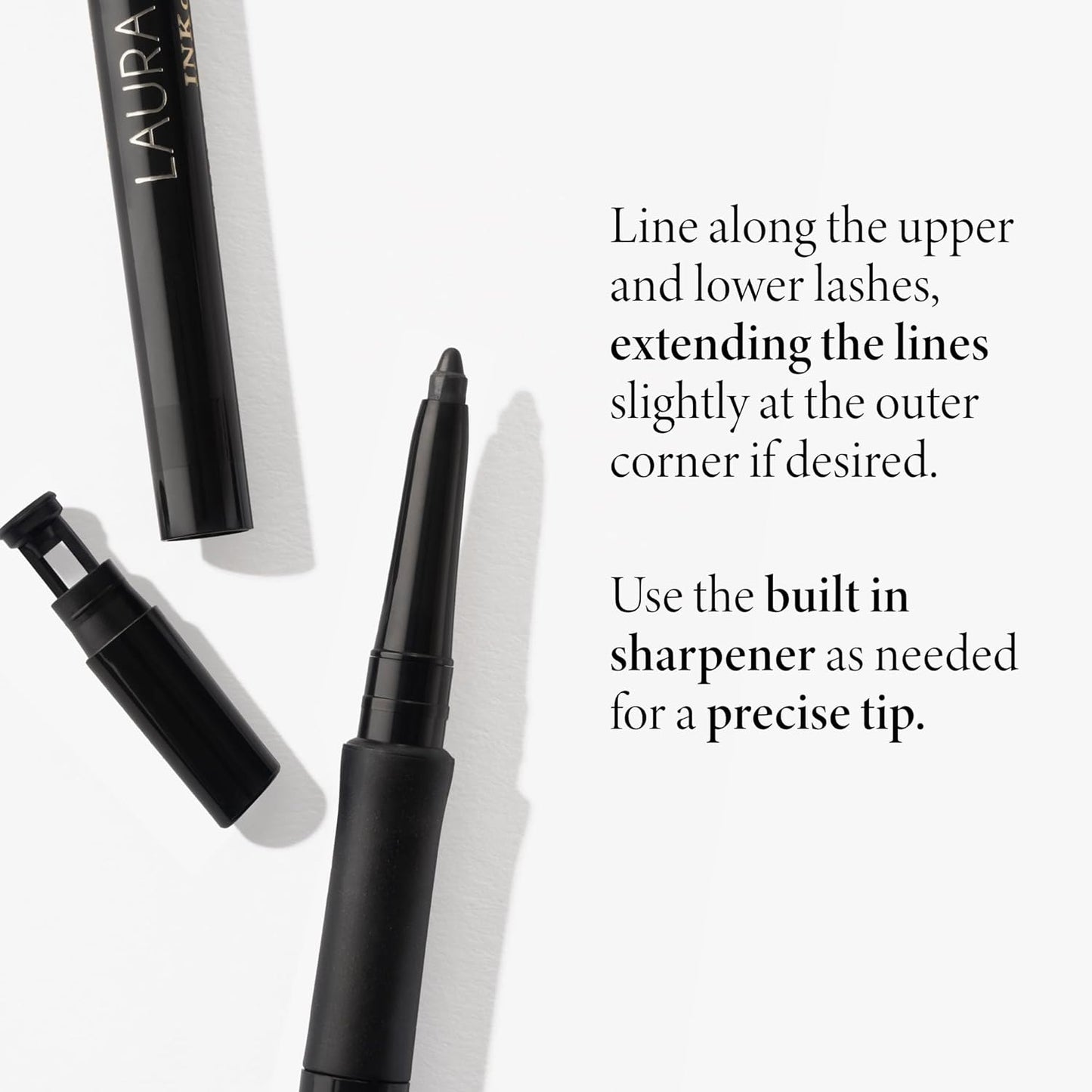 LAURA GELLER NEW YORK INKcredible Gel Eyeliner - Deep Purple - Waterproof Smudge-proof Eyeliner Pencil - Built in Sharpener
