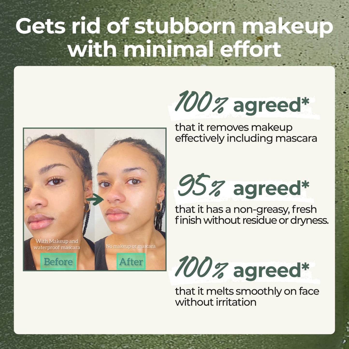 numbuzin No.3 Pore & Makeup Cleansing Balm with Green Tea and Charcoal | Quick & Easy Cleansing