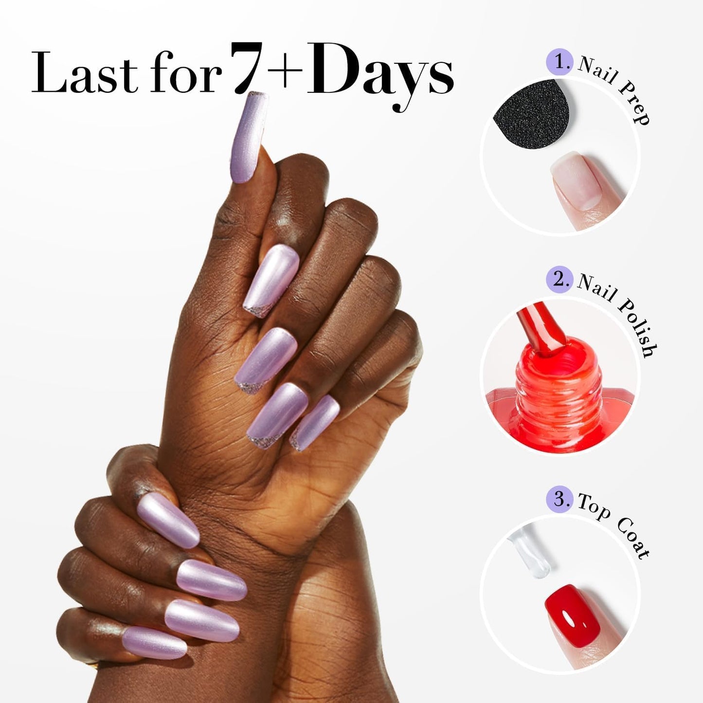 AZUREBEAUTY Blue Purple Violet Galaxy Quick Dry Complete Natural Super Lustrous Nail Enamel Polish,Professional for DIY Manicure and Pedicure at Home