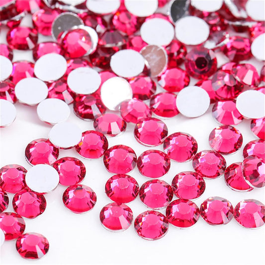 500 Pieces SS30 6mm Flatback Rhinestones Clear Glass Round Gems Crystals for Nail Art DIY Crafts